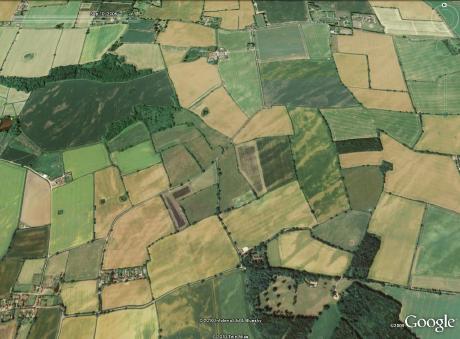 Lineations near Baconsthorpe, looking north
